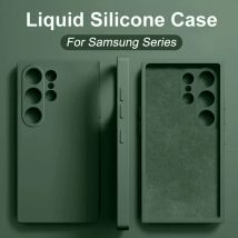 Luxus flüssige Silikon Handy hülle für Samsung Galaxy S24 S23 Ultra S22 S21 S20 Fe Ultra Plus A53 A54 Hüllen stoß feste Softcover