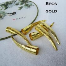 5 Stück gravierte ethnische Tanz Avalokitesvara Bauchtanz Nagelsets Indien Tanz falscher Fingernageltanz Bühnenrequisiten