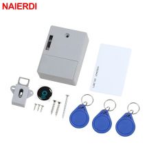 NAIERDI Armadietto digitale Serrature elettroniche intelligenti Serratura con sensore invisibile Cassetto per schede EMID IC per hardware per mobili guardaroba