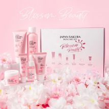 5/6 teile/satz Japan Sakura Hautpflege Set Serum Verjüngende Creme Leuchtende Feuchtigkeitscreme Verblassen Hautunreinheiten