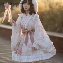Japanischer Stil Mode Original Design Lolita Kleid lose volle Lager Ballkleid knielang süße lange Kleider Damen bekleidung
