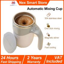 Taza agitadora automática, taza de café portátil recargable, agitación eléctrica, herramientas magnéticas giratorias de acero inoxidable para beber en el hogar