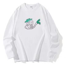 Cosplay Green Onion Girl 2D Catgirl Langarm-Oberteil Shorts Cosplay-Kostüm Peripheral Pain Shirt