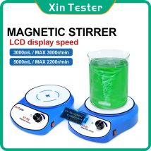 Xin Tester agitatore magnetico Display LCD da 3000ml, miscelatore magnetico per piastra di agitazione digitale per casa/laboratorio per salse calde/caffè + Stir Bar
