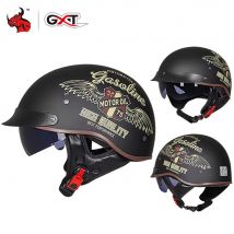 Retro Motorrad Helm Sommer Männer Motocross Reiten Schutz Halb Helm Frauen Motorrad DOT Zertifizierung Helm