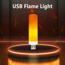 USB LED Flamme Licht Dynamische Flamme Wirkung Feuer Glühbirne USB Atmosphäre Licht LED Mais Birne Garten Dekor Flackern Lampe