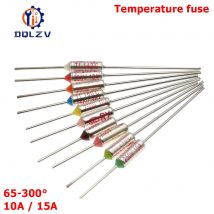 Bezpiecznik termiczny TF RY 10A 15A 250V Temperatura 65C 73C75C 85C 100C 110C 120C 130C 152C 165C