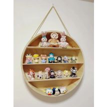 Runde Aufbewahrungshalter aus massivem Holz, Wandmontage, Aufbewahrungsregale, Organizer, 4-lagiger Wandhalter, Kinderspielzeug, Organisationsregal