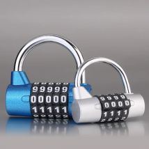 Combinazione di numeri a 4,5 cifre Password di viaggio Lucchetto a combinazione Lucchetto in lega di zinco 4 colori Blocco codificato Sicurezza Codice sicuro Nuovo