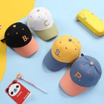 Brief Stickerei Kinder Baseball mütze Frühling Sommer Baby Boy Mädchen Sonnenhut im Freien verstellbare Kinder Visier kappen