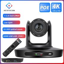 Telecamera PTZ per conferenze 4K 10/20X LAN POE USB3.0 HDMI per la trasmissione di riunioni di lavoro in Streaming Live in chiesa Youtube