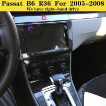 Adatto per adesivi interni B6 R36, pellicola modificata in fibra di carbonio per cambio marcia di controllo centrale per Volkswagen Passat 2005-2008