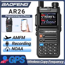 Baofeng AR26 GPS Walkie Talkie 10W Multi Band Telefon APP Drahtlose Programmierung Aufnahme Typ-C FM NOAA Long Range Zwei Weg Radio