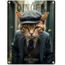 Peaky Paws Club Mini Metal Sign by The Original Metal Sign Company – Perfect for Pet Room/Home