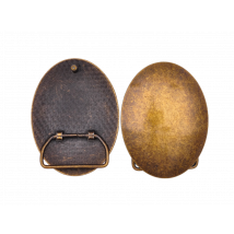 Starke Antike Messing Metall Oval Western Leathercraft Jeans Gürtel Schnalle Ersatz Fit 40mm