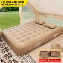 Neue Luftmatratze mit integrierter Pumpe, selbstaufblasende Matte, Kissen, Outdoor-Zelt, aufblasbares Bett, doppelte Isomatte für Camping oder Innenbereich