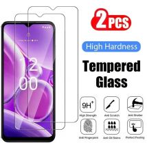 2 pezzi di vetro temperato per Nokia G10 G20 G30 G50 G60 G11 G21 G22 C21 Plus X10 X20 X30 C10 C20 C30 pellicola protettiva per schermo