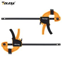 TOLESA 6-Zoll-Stangenklemmen für die Holzbearbeitung, 2 Stück Einhandklemmen/Spreizer, Holzklemmen-Set, leichte Schnellwechsel-F-Klemme
