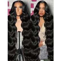 40 46 pollici 250 densità brasiliana dell'onda del corpo parrucca anteriore del merletto per le donne nere capelli umani 5x5 capelli senza colla 13x4 13x6 parrucche frontali HD