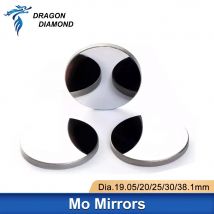 3 stücke CO2-Linse mo reflektieren der Spiegel thk 3mm/5mm Durchmesser 19,05mm 20mm 25mm 30mm 38,1mm für Lasergraveur-Schneide maschine