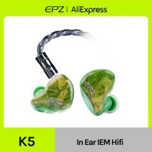 EPZ K5 1DD + 4BA Monitor IEM Auricolare cablato HIFI In Ear Auricolari Tre-In-One 0.78 Cavo di aggiornamento in rame monocristallo a 2 pin