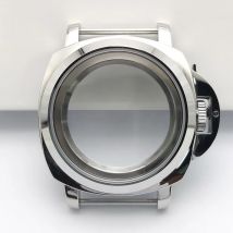 Nuevo pulido/mate NH35 40MM accesorios de acero inoxidable ajuste NH35 NH36 movimiento cristal de zafiro ajuste 28,5mm Dial reloj