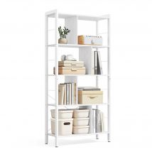 VASAGLE Bücherregal Standregal, mit 10 Fächern, skandinavischer Stil