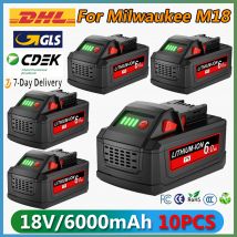 Akumulator 6,0 Ah M18 do akumulatorów Milwaukee 18V Li-Ion M18B5 48-11-1860 48-11-1850 48-11-1840 48-11-1830 48-11-1820