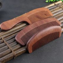 Natürlicher Pfirsich-Massivholzkamm mit Gravur, Pfirsichholz, gesunde Massage, antistatischer Kamm, Haarpflege-Werkzeug, Geschenk für Mädchen und Frauen