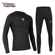 MOTOCENTRIC Motorrad-Unterwäsche, schnell trocknendes Set, Herren-Motorrad-Schweißkleidung, Basisschichten, enge lange Unterhosen, Oberteile und Hosen-Set
