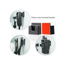 Walkies Talkies Holder 3 in 1 Clip Wall Mount ABS Clip Adhesive Back Rack Back Easy Installs Walkies Talkies Hold Device Stand