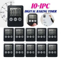 10-1PC Mini timer elettronico cronometro display LCD per esercizi sportivi cottura cottura timer digitale timer da cucina multifunzione