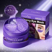 60 pz SADOER Maschera per gli occhi al collagene di cristallo d'uva Anti occhiaie sotto gli occhi Idratante Anti-rughe Anti-età Bende per gli occhi