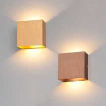 6W LED Indoor Wall Lamp Up and Down Glow Brushed Gold/Silver/Black/Coffee Aluminum Wall Lights Home Decor Lighting AC90-260V