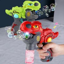 Seifenblasenmaschine, vollautomatisches Seifenblasenlicht. Seifenblasenmaschine für den Außenbereich ohne Batterie ohne Seifenblasenwasser-Dinosaurier-Spielzeug