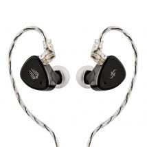 SIMGOT EM6L 1DD + 4BA Hybrid-Treiber In-Ear-Monitor HiFi IEM-Kopfhörer mit abnehmbarem OFC-Silberkabel für Musikerin Audiophile