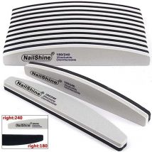 5 pz Spugna Blocco Lima per unghie 180/240 Grigio/Nero Barca Nail Buffer Gel Polish Lime a Ongle Levigatura Buffer Strumenti per manicure Fornitore