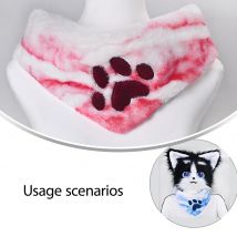 Pelziger Pfotenschal, weich, bequem, Tierschwanz, Kemono-Stil, Cosplay-Zubehör für Fursuit, Kostüm, Winter, warme Kleidung