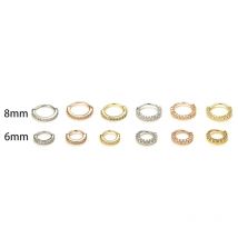 New Nose Piercing Ring 16G 8/10MM Septum Piercing Ring Titanium Steel Nariz Piercing Ear Cartilage Tragus Goth Piercing