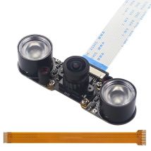 Raspberry Pi 5 8MP Camera Night Vision 160° FOV IMX219 Camera Optional Infrared IR LED for Jetson Nano RPI 5 Pi5