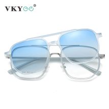 VKYEE New Design Magnetic Clip-on Glasses  Women's Polarized Sunglasses Simple Men's Sunglasses Can Be Customized Prescription