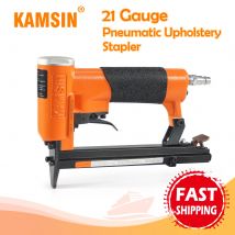 KAMSIN KN8016 Cucitrice pneumatica per tappezzeria, 21GA, tipo 80, corona 1/2, cucitrice per mobili ad aria, pistola per cucitrice a filo fine