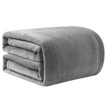 Good Nite Cuddle coperta Fluffy Fleece Day coperta per adulti Soft Sofa coperta Warm & Machine Washable Grey