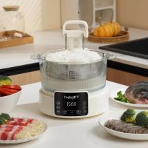 Fornello di riso elettrico a basso contenuto di zucchero 220V Separazione della zuppa di riso da 3 litri Controllo dello zucchero domestico Sollevamento automatico intelligente Arrocera Eléctrica