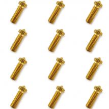 12 Stück 0,4 mm Messing-Vulkandüsen für Artillery Genius Sidewinder X1, X2, Anycubic Vyper Kobra Plus Kobra Max 3D-Druckerteile