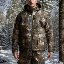 Ainfad Hochwertige, wasserdichte, isolierte Angel- und Jagdjacke für Herbst/Winter