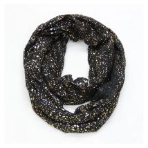 2025 New Europe Fashion Shiny Bronzing Gold Dot Infinity Hijab Scarfs Snood For Women Ladies