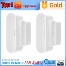 NEO Coolcam Z-Wave Plus Tür-Fenster-Sensor mit Temperatur- und Luftfeuchtigkeit, 700-Serie, USB-Aufladung, batteriebetrieben, 868,4 MHz Türsensor