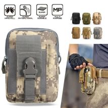 Nylon Molle Tasche Gürtel Hüfttasche Tasche Outdoor Handytasche Taille Fanny Pack EDC Werkzeugtasche für Outdoor-Sportarten Laufen Wandern