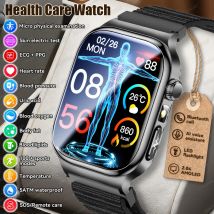 2026 Nuovo Misurazione Accurata Salute Smart Watch ECG + PPG Acido Urico Pressione Sanguigna Lipidi Nel Sangue Chiamata BT Smartwatch Per Le Donne Degli Uomini